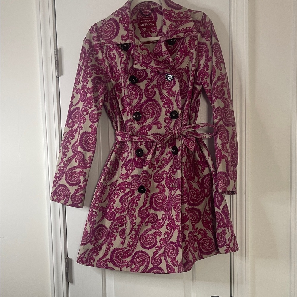 Merona Pink and Cream Pea Coat
